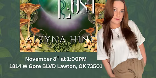 \ud83d\udcda\u2728 AUTHOR EVENT AT AMETHYST & INK BOOKS with Aleyna Hines\u2728\ud83d\udcda