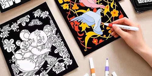 Drop in Playhouse: Color a Velvet Poster