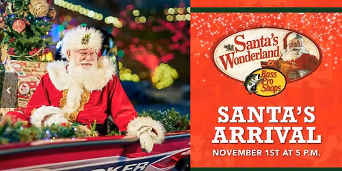Santa\u2019s Arrival at Bass Pro Shops in East Grand Forks, MN