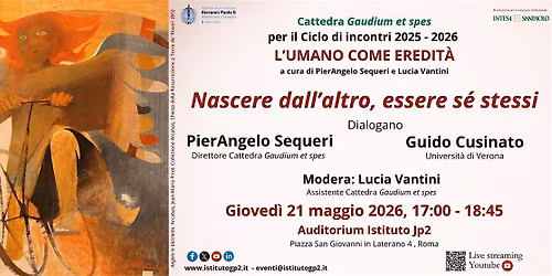Nascere dall'altro, essere s\u00e9 stessi