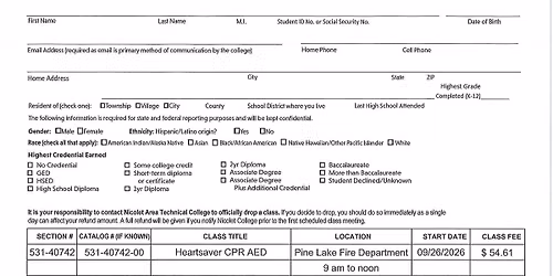 CPR\/AED Class open to the public
