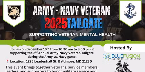 Army Navy Veterans 2025 Tailgate