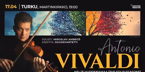 Antonio Vivaldi \u2013 NELJ\u00c4 VUODENAIKAA | Miroslav Ambro\u0161 & jousikvartetti | TURKU