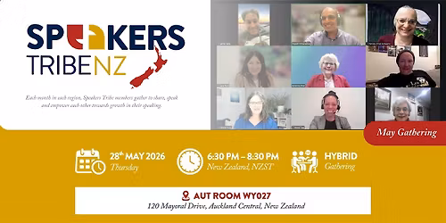 Speakers Tribe NZ - April Event (Hybrid)