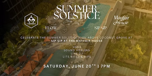 Summer Solstice at Sip Sip Rooftop with OM Movement Studio