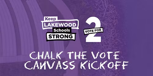 Chalk the Vote - Canvassing Event 