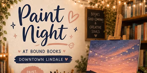 Paint Night at Bound Books in Lindale