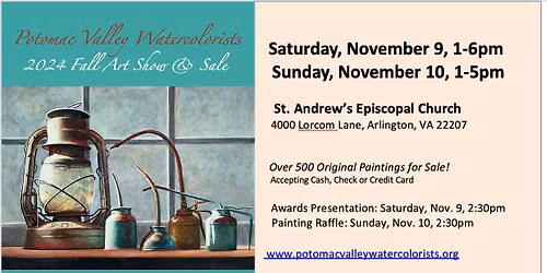 Potomac Valley Watercolorists Fall Show and Sale