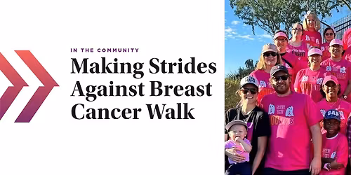 Making Strides Against Breast Cancer Walk