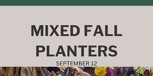 Adults' Workshop - Autumn Harvest Planters