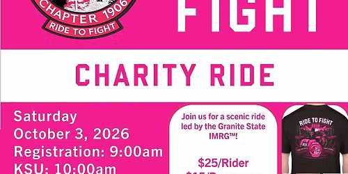 Granite State IMRG "Ride to Fight" Breast Cancer Charity Ride