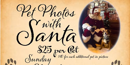 Pet Photos with Santa!