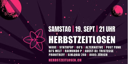 Herbstzeitlosen Party 19.09.2026