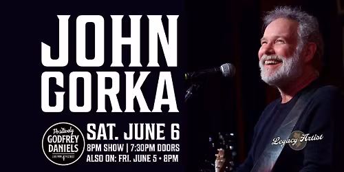 John Gorka \u2013 New Folk Pioneer with a Rich Baritone and Masterful Storytelling Through Song | Two Night Residency | Saturday Night