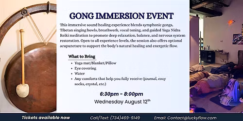 Gong Immersion Event