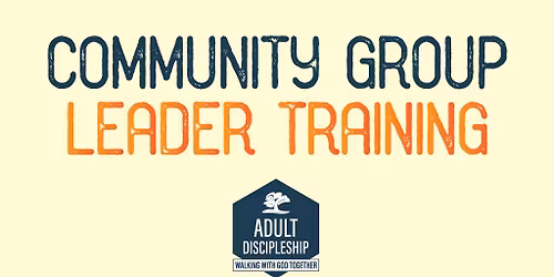 Community Group Leader Training