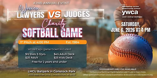 Women Lawyers vs. Judges Charity Softball Game