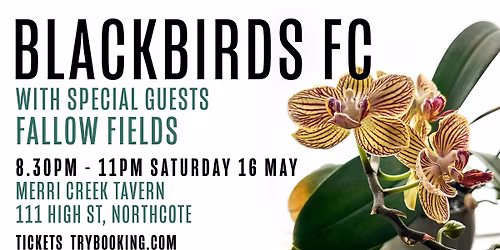 Blackbirds FC play the Merri Creek Tavern with special guests Fallow Fields
