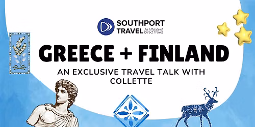 You are Invited!  Exclusive talk with Collette featuring Greece & Finland
