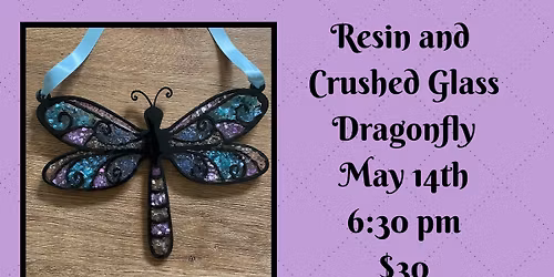 Resin Dragonfly Suncatcher