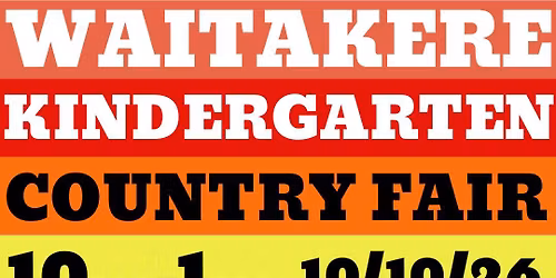 Waitakere Kindy Country Fair 2026