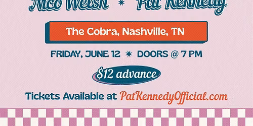 Venue: Pat Kennedy | Nico Welsh | Preston Lydotes | Clara Kay