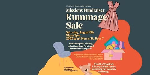 Missions Fundraiser Rummage Sale