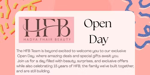 HFB OPEN DAY 24TH MAY 2026