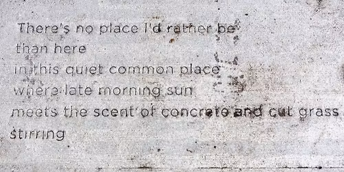 Sidewalk Poetry Workshop