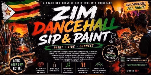 Zim dancehall Sip and paint  \ud83c\udfa8