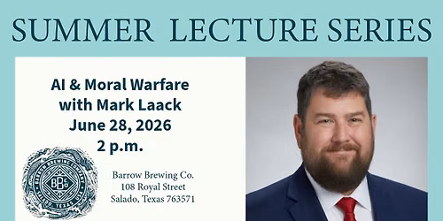Summer Lecture Series - AI and Moral Warfare