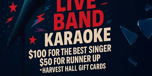 GRAPEVINE Live Band Karaoke at Third Rail - PRIZES for best singers!