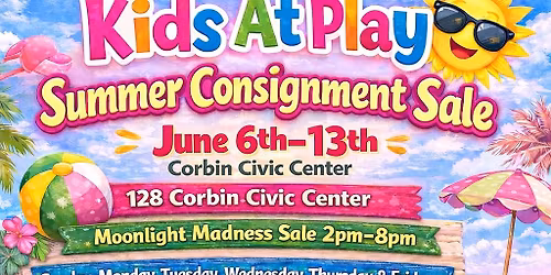 Kids At Play Summer Consignment Sale 