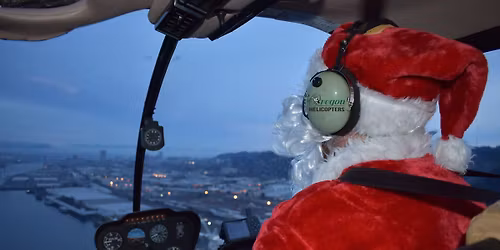 Santa's helicopter arrival at Cloud 9