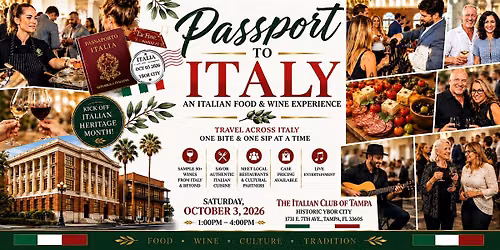 Passport to Italy - Food & Wine Experience