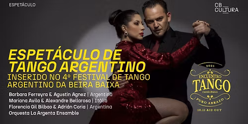 Espetáculo de Tango Argentino | IV Festival de Tango Argentino da Beira Baixa