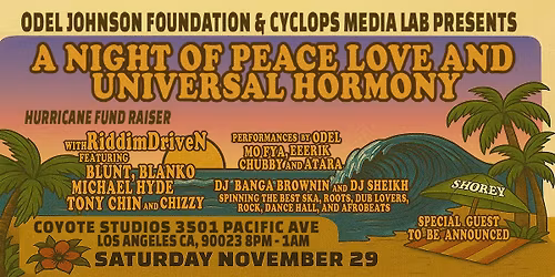 \ud83c\udf34\u2728 A NIGHT OF PEACE, LOVE & UNIVERSAL HARMONY \u2014 HURRICANE MELISSA RELIEF FUNDRAISER \u2728\ud83c\udf34