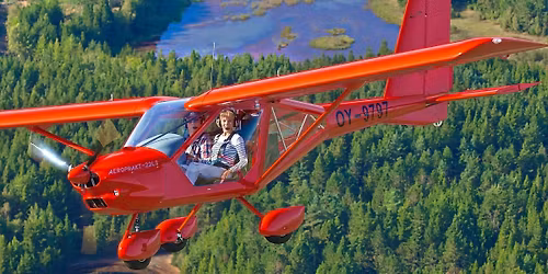 OY-9797 i det svenske Lapland. Natalie Kj\u00e6rgaard (Bem\u00e6rk datoen 11\/3)