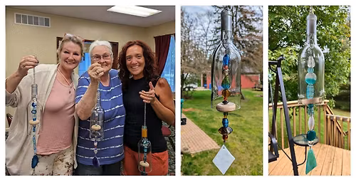 Sippin' & Crafting ~Beaded Wine Bottle Windchime Workshop - Stockbridge
