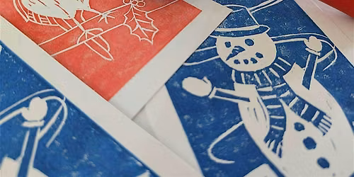 Festive lino printing workshop for beginners