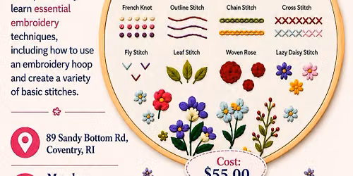 Beginners Embroidery Class