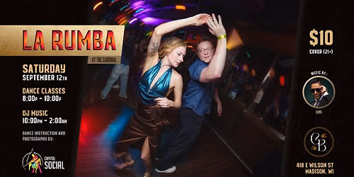 LA RUMBA at The Cardinal (SATURDAY 9\/12\/26)