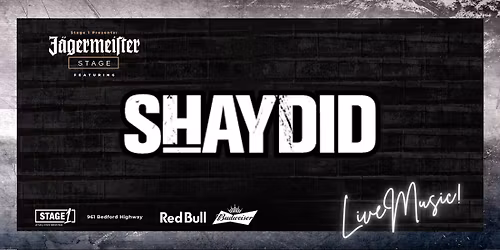 Shaydid Live at Stage1 \u2013 November 15