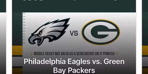 Packers vs Eagles