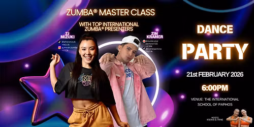 Zumba\u00ae Master Class and Dance Party with Kramer and Mizuki