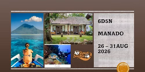 Dive Manado, Indonesia 26-31 Aug, 2026
