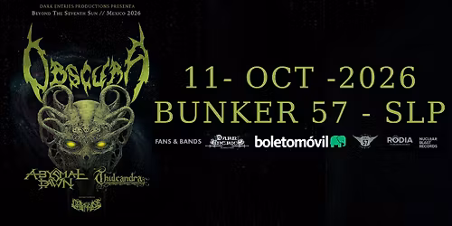 OBSCURA EN SAN LUIS POTOSI 11 DE OCTUBRE 2026