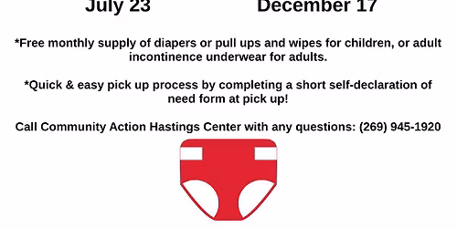 Community Action Diaper Drive: Barry County