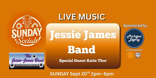 Sunday Socials Presents: Jessie James Band LIVE!