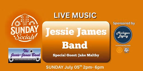 Sunday Socials Presents: Jessie James Band LIVE!